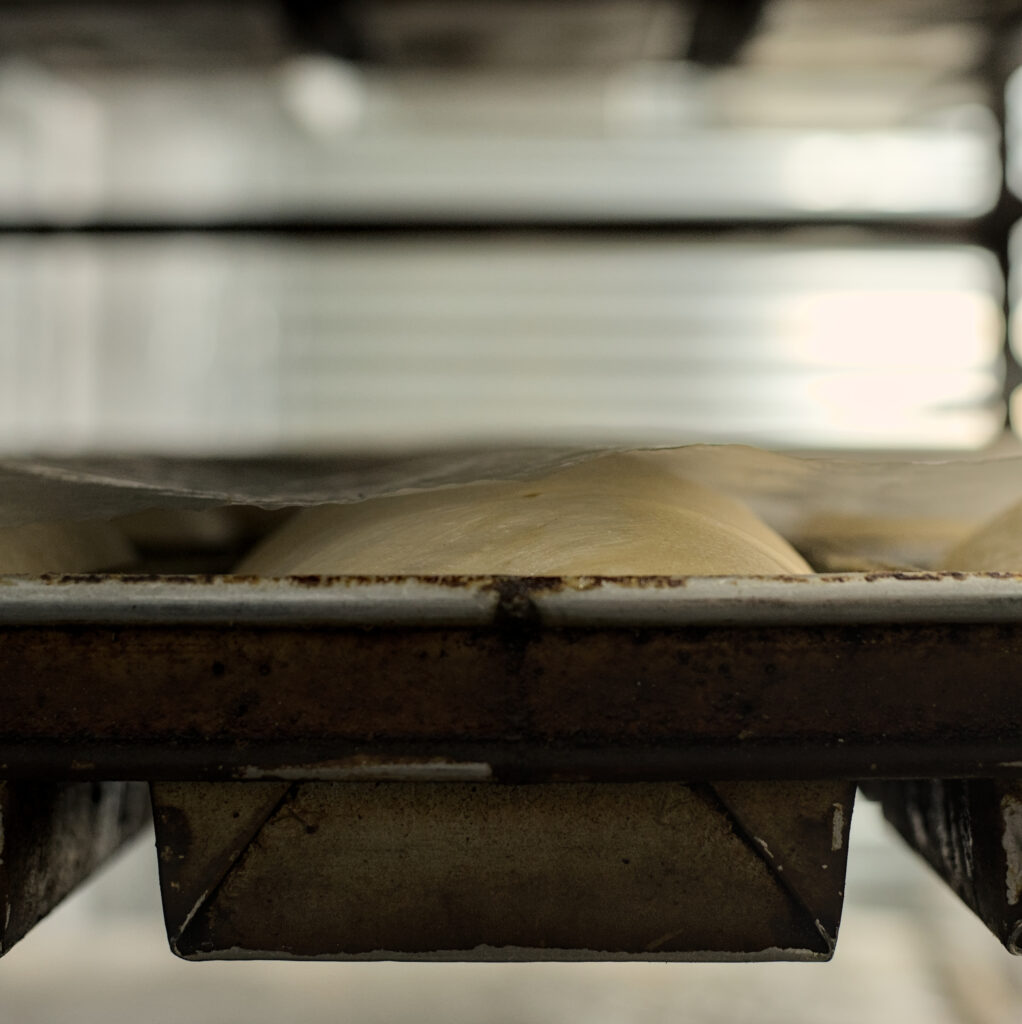 Artisan bakery in Kalama, Washington, featuring freshly baked sourdough bread, wheat loaves, buns, and pizza dough made with a local starter and baked in a traditional oven in the Lower Columbia region.