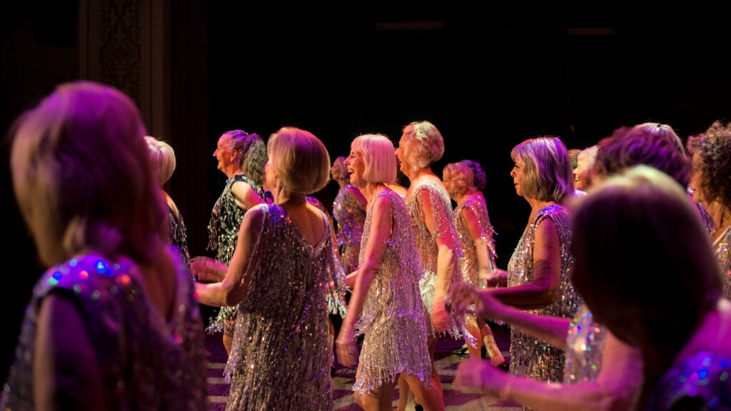 The historic Columbia Theatre in Longview, Washington, hosting the Cabaret Follies with live music, stage performances, and film screens as part of its longstanding role as a performing arts venue in the Lower Columbia region.